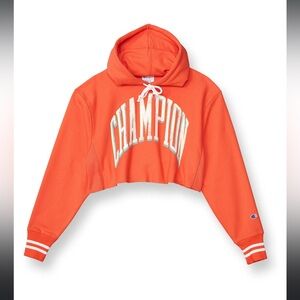 Champion Yarn Dyed Reverse Weave Crop Sweatershirt